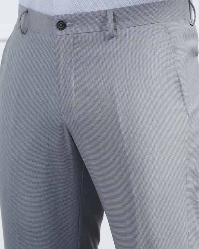 Two Piece Grey Textured Formal Suit - Pax - Image 6