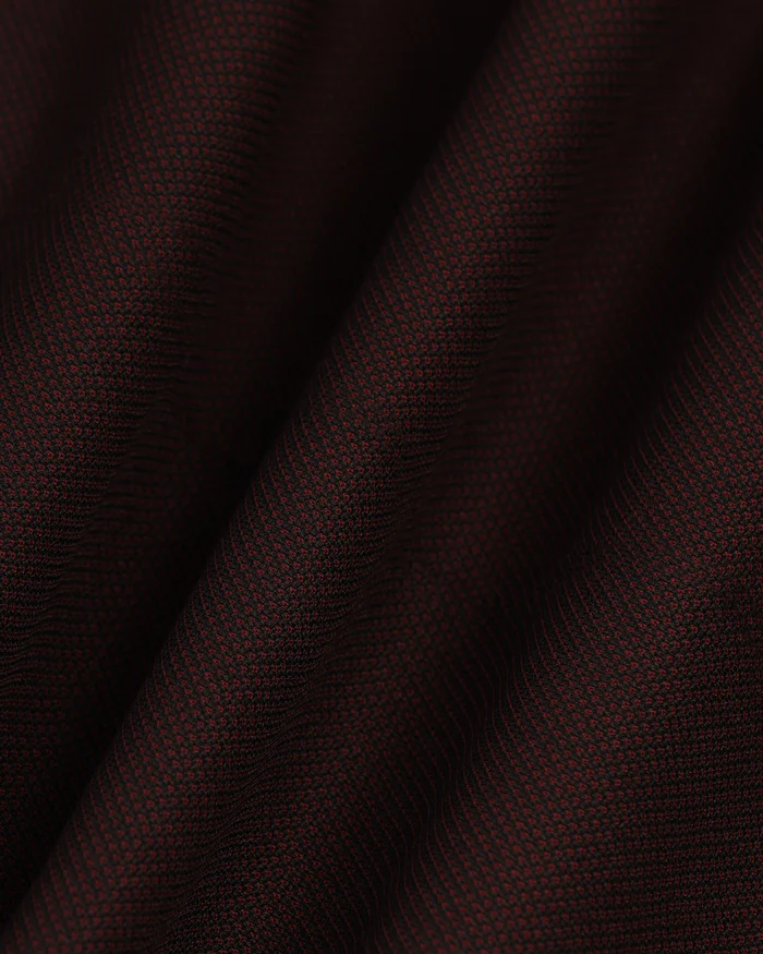 Three Piece Wine Textured Formal Suit - Kepner - Image 4